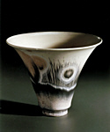 Vase with crystal glaze - H:24cm