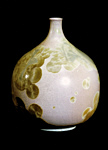 Vase with crystal glaze - H:16cm